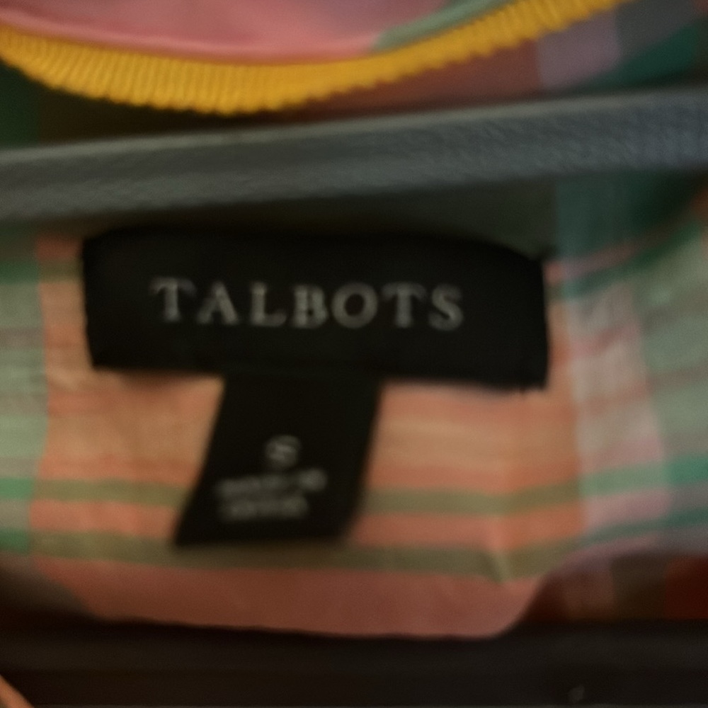 Talbots plaid button down - Picture 3 of 6